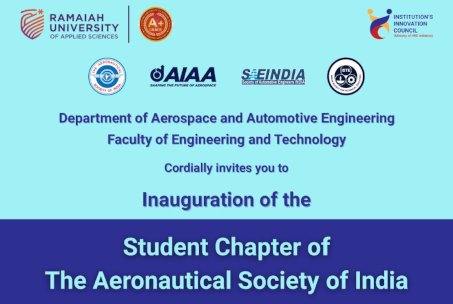 Inauguration of RUAS Student Chapter of the Aeronautical Society of India